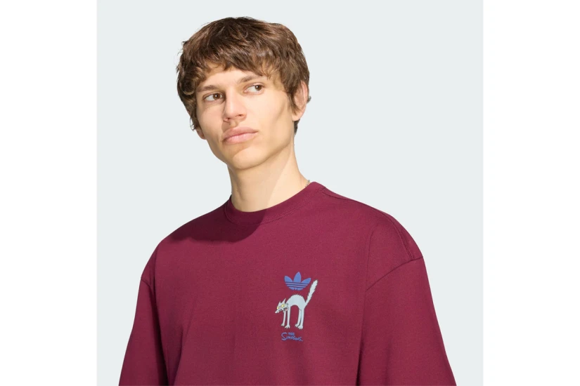 Adidas Originals X The Simpsons Snowball Graphic Ανδρικό Κοντομάνικο T-Shirt Μπορντό, Διάφορα Χρώματα