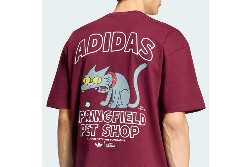 Adidas Originals X The Simpsons Snowball Graphic Ανδρικό Κοντομάνικο T-Shirt Μπορντό, Διάφορα Χρώματα