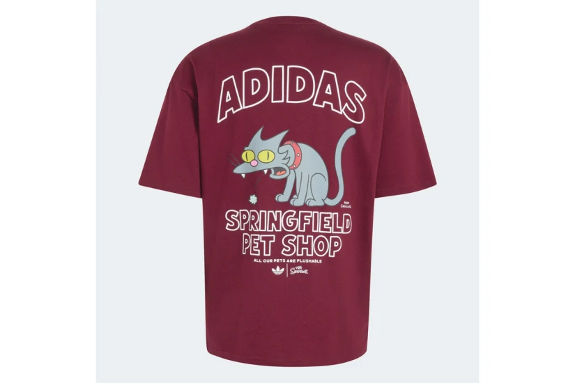 Adidas Originals X The Simpsons Snowball Graphic Ανδρικό Κοντομάνικο T-Shirt Μπορντό, Διάφορα Χρώματα