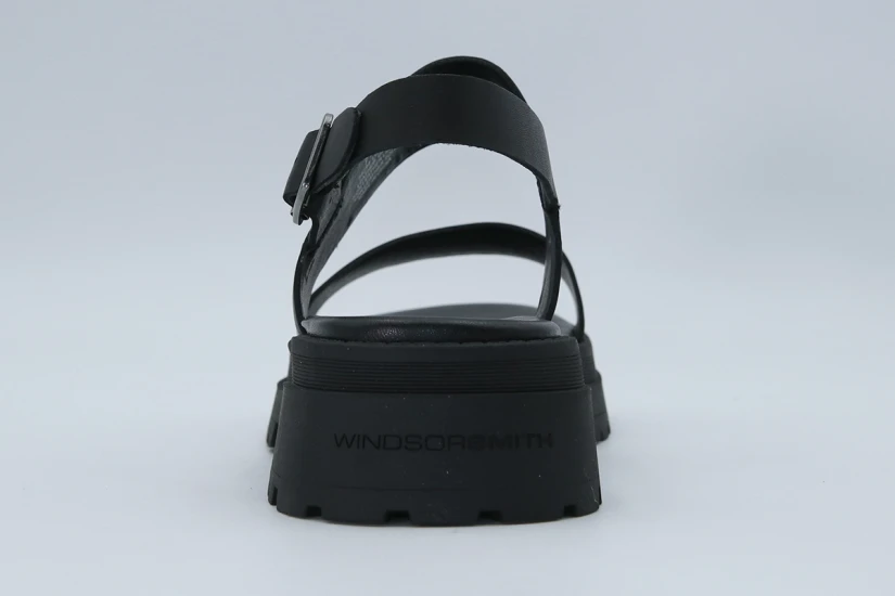 Windsor Smith Loyalty Leather Γυναικεία Σανδάλια Μαύρα