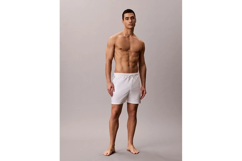 Calvin Klein Core Solid Swim Ανδρικό Μαγιό Σορτς Λευκό