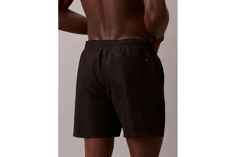 Calvin Klein Intense Power Medium Drawstring Ανδρικό Μαγιό Σορτς Μαύρο, Λευκό