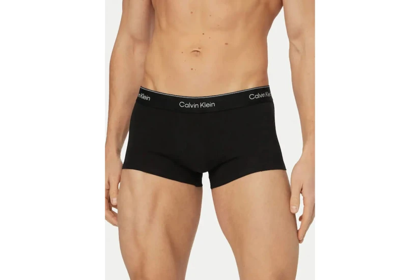 Calvin Klein Icon Cotton Stretch Relaxed Ανδρικά Εσώρουχα Μπόξερ Μαύρα 3 Τεμάχια