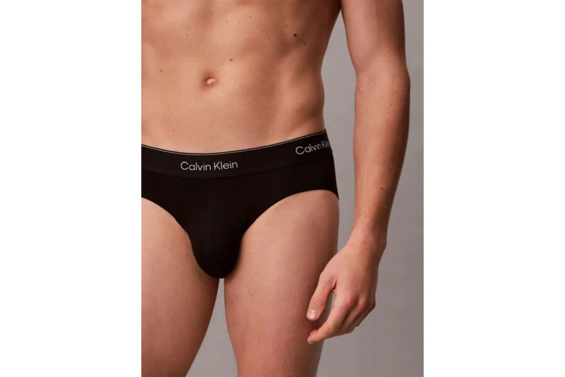 Calvin Klein Icon Cotton Stretch Ανδρικά Εσώρουχα Σλιπ 3-Τεμάχια