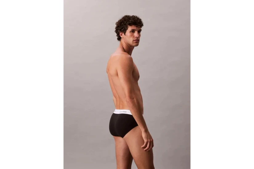 Calvin Klein Icon Cotton Stretch Ανδρικά Εσώρουχα Σλιπ 3-Τεμάχια
