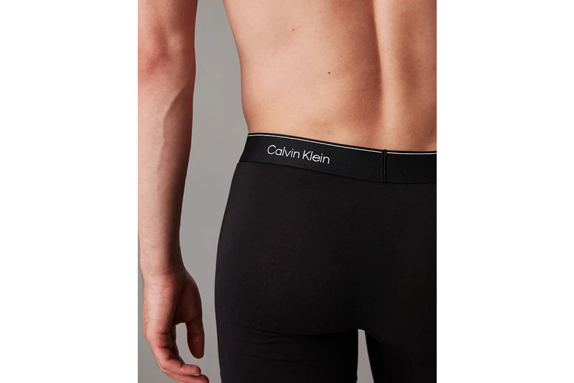 Calvin Klein Icon Ανδρικά Εσώρουχα Μπόξερ Μαύρα 3 Τεμάχια