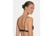 Calvin Klein Icon Γυναικείο Μαγιό Bikini Top Μαύρο, Λευκό