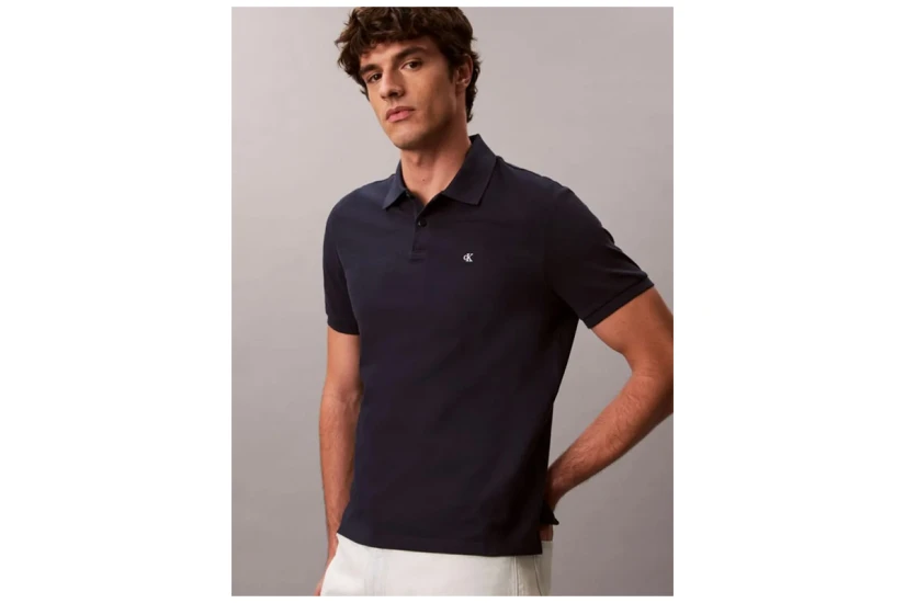 Calvin Klein Ανδρικό Κοντομάνικο Polo Μπλουζάκι Μπλε Σκούρο