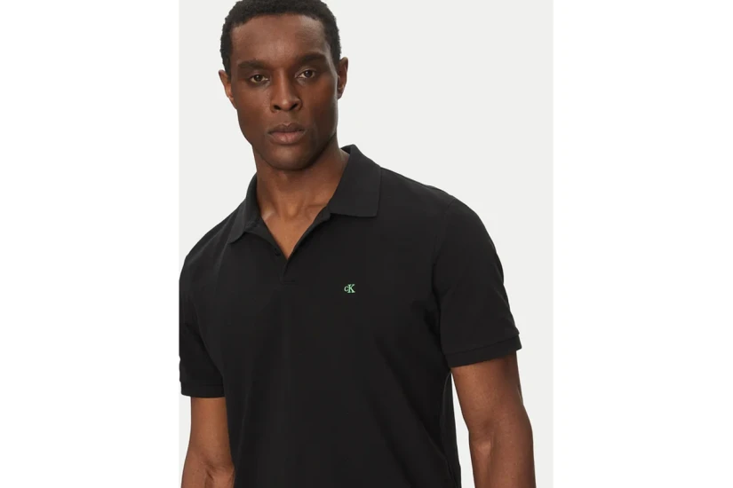 Calvin Klein Ανδρικό Κοντομάνικο Polo T-Shirt Μαύρο