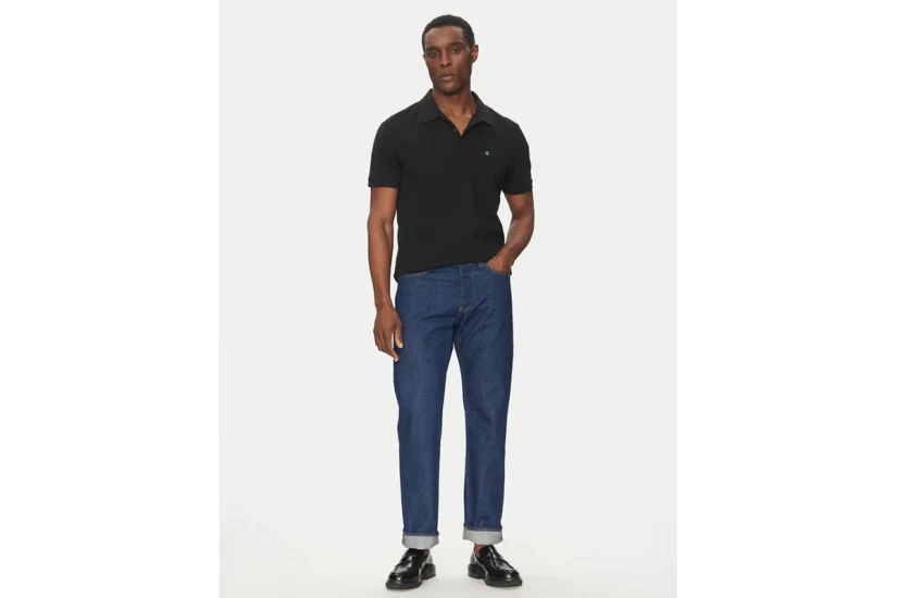 Calvin Klein Ανδρικό Κοντομάνικο Polo T-Shirt Μαύρο