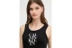 Calvin Klein Logo Graphic Ribbed Γυναικείο Φόρεμα Mini Μαύρο