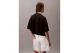 Calvin Klein Logo Graphic Boxy Cropped Κοντομάνικο T-Shirt Μαύρο