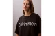 Calvin Klein Logo Graphic Boxy Cropped Κοντομάνικο T-Shirt Μαύρο