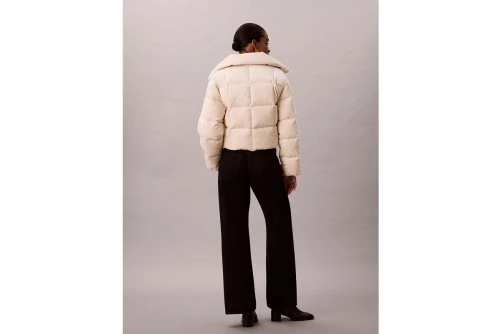 Calvin Klein Corduroy Down Μπουφάν Puffer Γυναικείο (LV044D527G PAS)