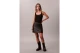 Calvin Klein Slim Ribbed Cotton Γυναικεία Αμάνικη Μπλούζα Μαύρη