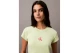 Calvin Klein Γυναικείο Κοντομάνικο Crop Top Λαχανί