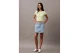 Calvin Klein Γυναικείο Κοντομάνικο Crop Top Λαχανί