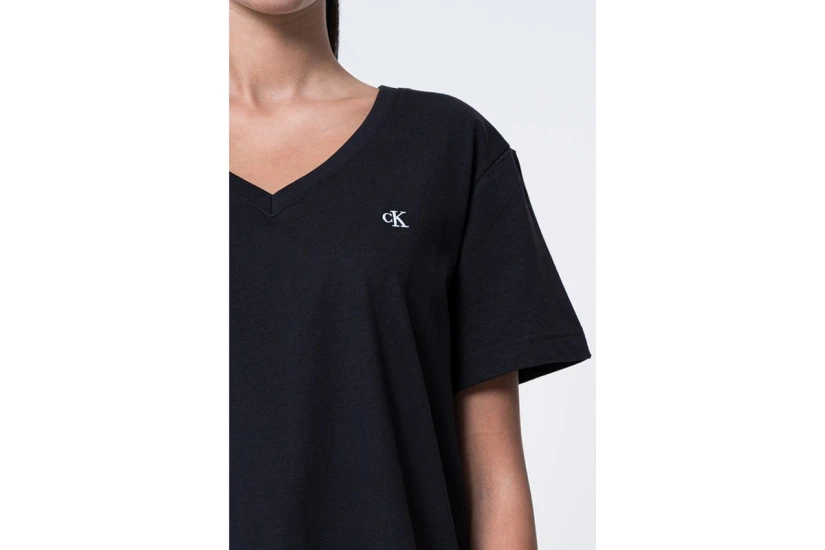 Calvin Klein Monogram Γυναικείο Κοντομάνικο T-Shirt Μαύρο