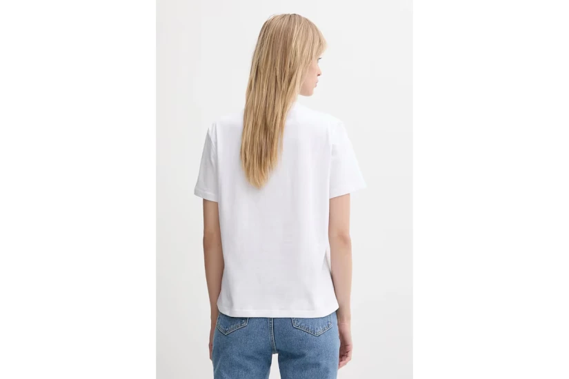 Calvin Klein Monogram Logo Γυναικείο Κοντομάνικο T-Shirt Λευκό