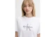 Calvin Klein Monogram Logo Γυναικείο Κοντομάνικο T-Shirt Λευκό