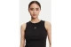 Calvin Klein Cotton Stretch Rib Γυναικεία Αμάνικη Μπλούζα Μαύρη