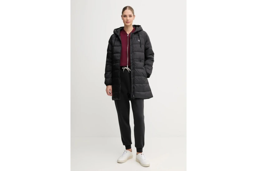 Calvin Klein Monogram Γυναικείο Μπουφάν Puffer Μαύρο