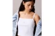 Calvin Klein Cotton Rib Γυναικείο Αμάνικο Crop Top Λευκό