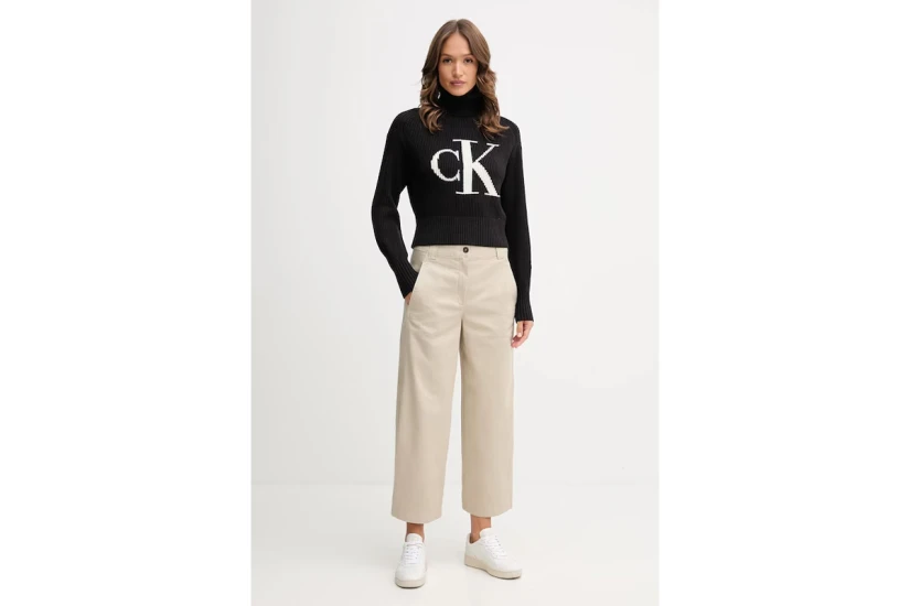 Calvin Klein Γυναικεία Μακρυμάνικη Μπλούζα Μαύρη