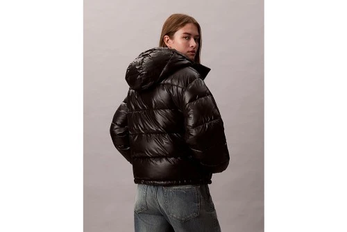Calvin Klein High Shine Hooded Μπουφάν Puffer Γυναικείο (LV047D505G UB1)