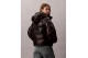 Calvin Klein Γυναικείο Μπουφάν Puffer με Κουκούλα Μαύρο
