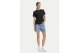 Calvin Klein Woven Label Classic Fit Γυναικείo Κοντομάνικο T-Shirt Μαύρο
