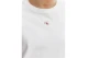 Calvin Klein Woven Label Classic Fit Γυναικείo Κοντομάνικο T-Shirt Λευκό