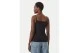 Calvin Klein Cotton Stretch Strap Cami Γυναικεία Αμάνικη Μπλούζα Μαύρη