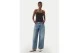 Calvin Klein Cotton Stretch Strap Cami Γυναικεία Αμάνικη Μπλούζα Μαύρη