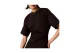Calvin Klein Milano Jersey Draped Γυναικείο T-Shirt-Φόρεμα Mini Μαύρο