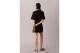 Calvin Klein Milano Jersey Draped Γυναικείο T-Shirt-Φόρεμα Mini Μαύρο
