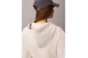 Calvin Klein Cropped Logo Γυναικεία Βαμβακερή Ζακέτα με Κουκούλα Εκρού