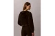 Calvin Klein Cropped Logo Γυναικεία Βαμβακερή Ζακέτα με Κουκούλα Καφέ