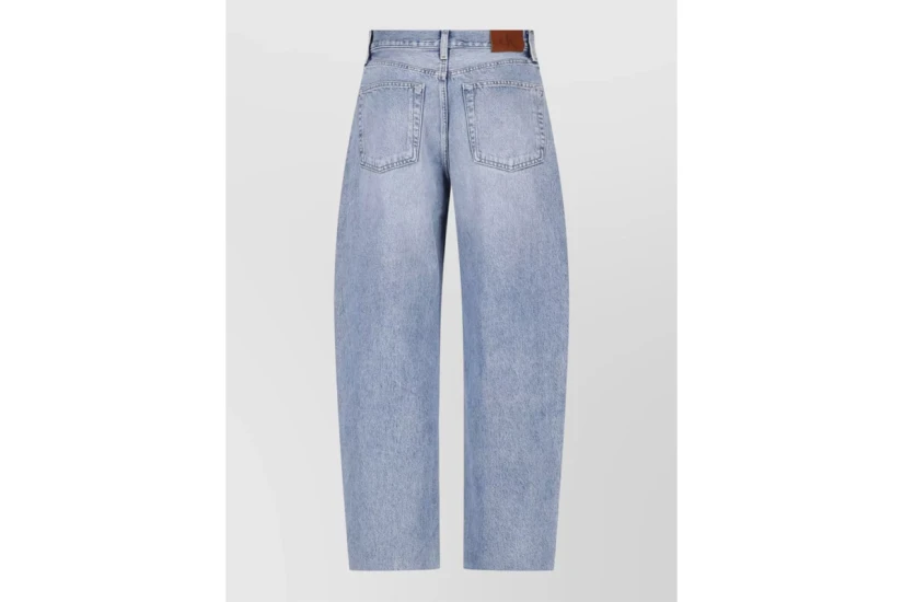 Calvin Klein Relaxed Barrel Γυναικείο Παντελόνι Τζιν Μπλε