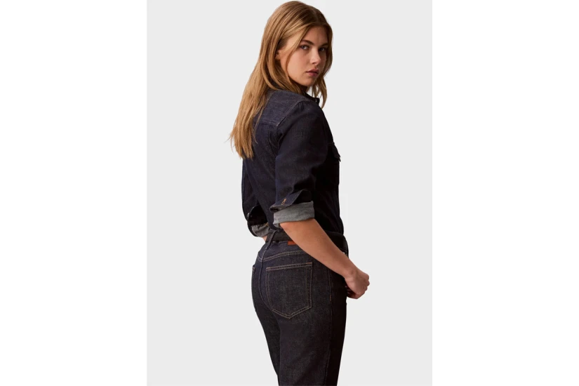 Calvin Klein Classic Τζιν Πουκάμισο Μακρυμάνικο Γυναικείο (LV047H777G 46E)
