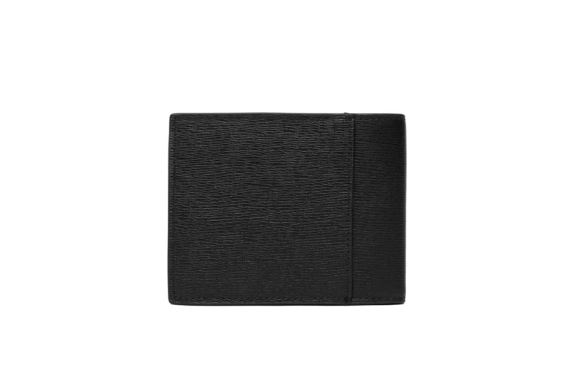 Calvin Klein Emblem Logo Textured Bifold Ανδρικό Πορτοφόλι Μαύρο