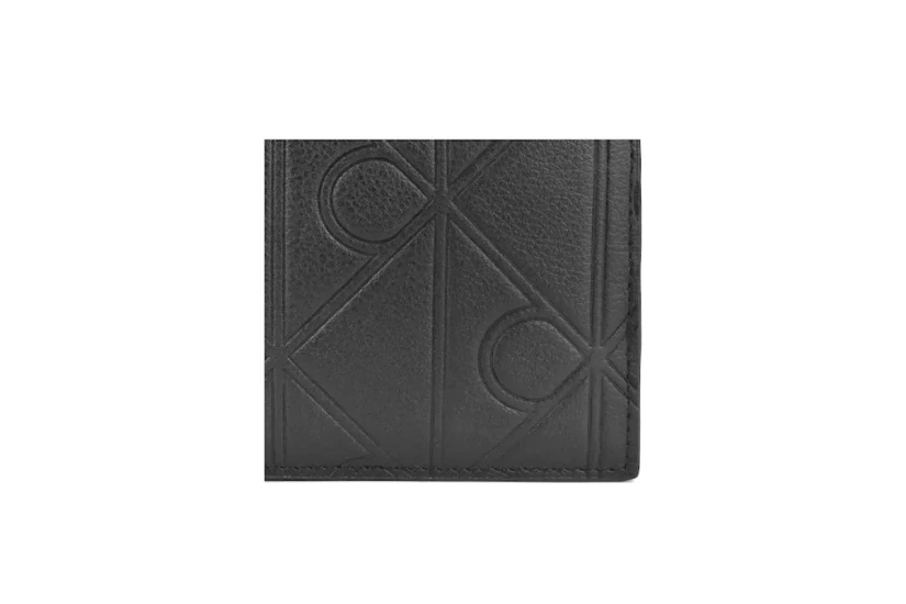 Calvin Klein Full-Grain Leather Rfid Billfold Ανδρικό Πορτοφόλι Μαύρο