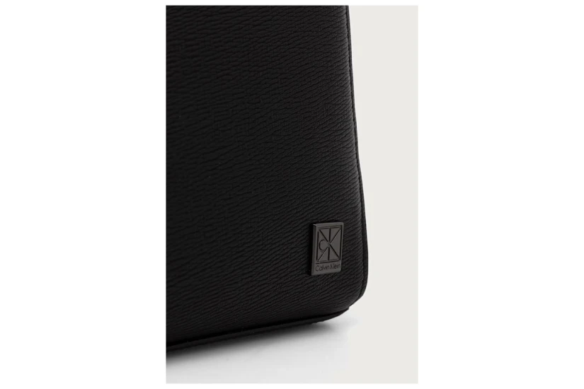 Calvin Klein Emblem Hardware Ανδρικό Τσαντάκι Κινητού Χιαστί - Ώμου Μαύρο