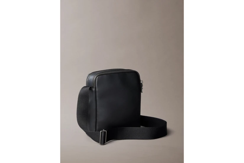 Calvin Klein Embossed Monogram Ανδρικό Τσαντάκι Χιαστί - Ώμου Μαύρο
