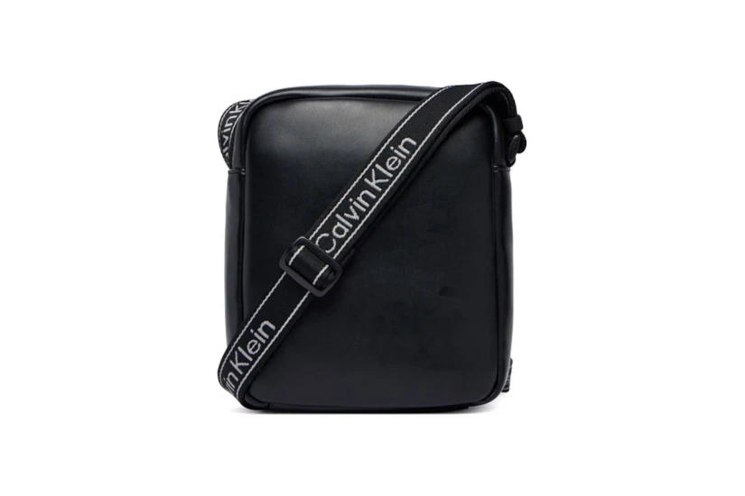 Calvin Klein Bold Logo Webbing Τσαντάκι Χιαστί - Ώμου Μαύρο