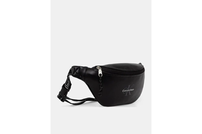 Calvin Klein Bold Logo Webbing Τσαντάκι Μέσης Μαύρο