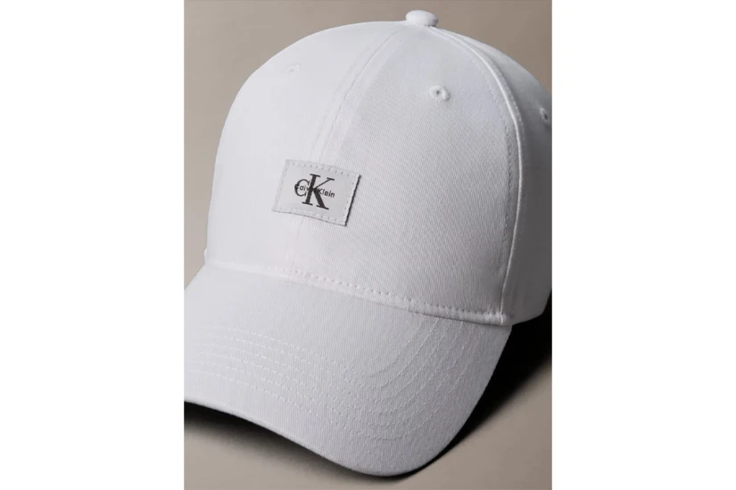 Calvin Klein Monogram Woven Patch Καπέλο Strapback Λευκό