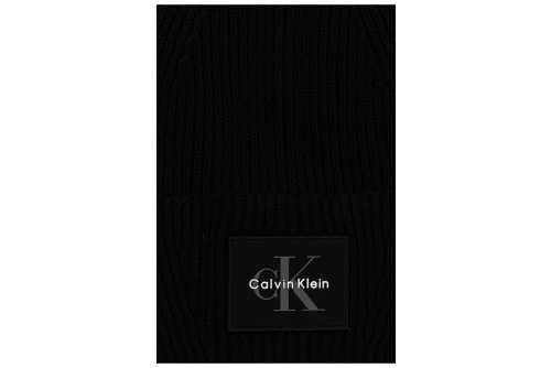 Calvin Klein Monologo Patch Rib Beanie (LV04D8096G UB1)