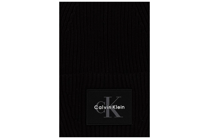 Calvin Klein Monologo Patch Rib Beanie (LV04D8096G UB1)