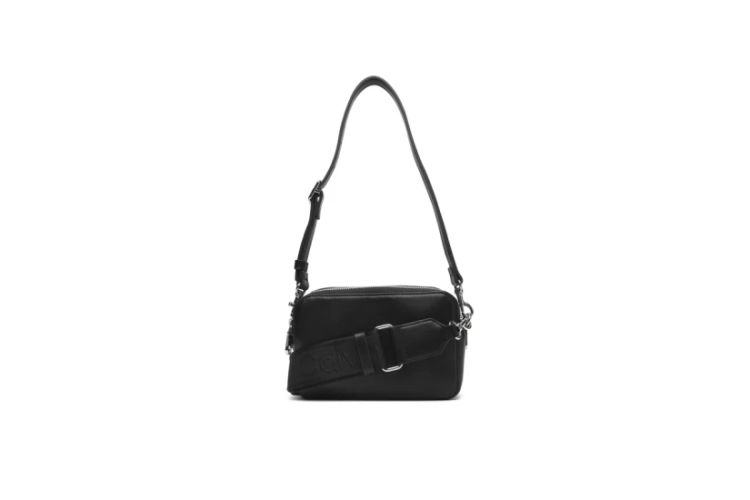 Calvin Klein Convertible 2-Strap Γυναικείο Τσαντάκι Χιαστί - Ώμου Μαύρο